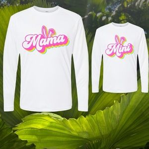 Mother and daughter tshirt set  - Easter choose your sizes